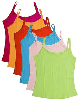 sapna Camisole For Girls(Multicolor, Pack of 6)