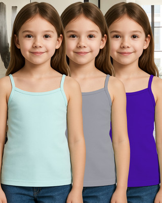 Aamarsh Camisole For Baby Girls(Multicolor, Pack of 3)