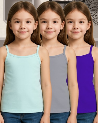 Samvar Camisole For Baby Girls(Multicolor, Pack of 3)