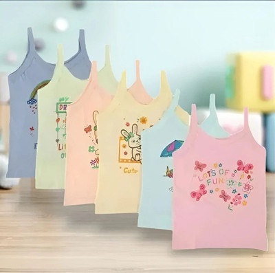 Trinch Camisole For Baby Girls(Multicolor, Pack of 6)