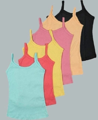 SaiB Camisole For Girls(Multicolor, Pack of 6)