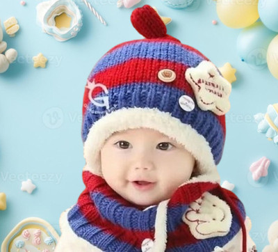 GLAMHOOD Kids Cap(Blue)