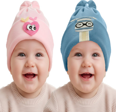 TRUE INDIAN Kids Cap(Pink, Blue)