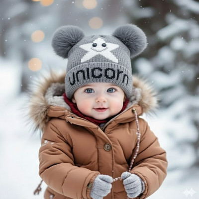 TRUE INDIAN Kids Cap(Grey)