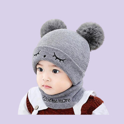 Nutan Kids Cap(Grey)