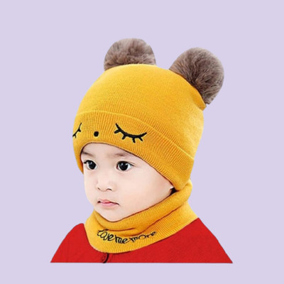 Nutan Kids Cap(Yellow)