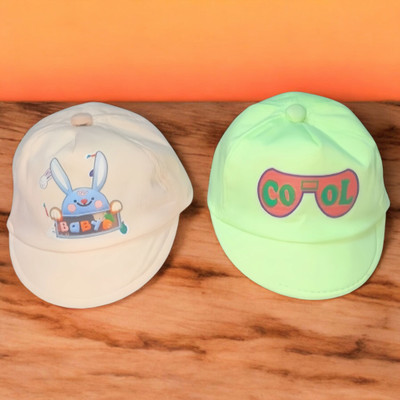 ISLANA Kids Cap(Light Green, Pink)