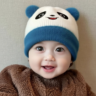 Wild Monkey Kids Cap(Blue, White)
