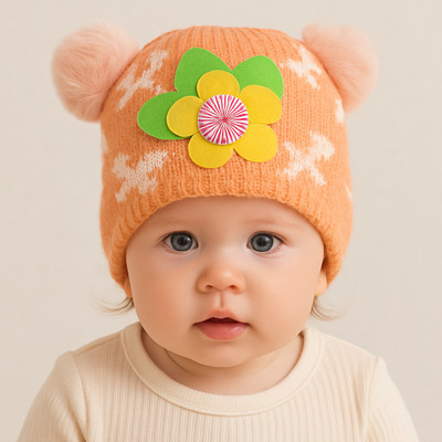 Hind Manufacture Kids Cap(Orange)