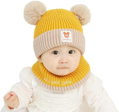 FASHIONIO Kids Cap(Yellow)