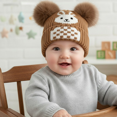 COOL INDIANS Kids Cap(Brown)