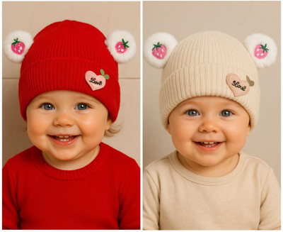 CROME JDH Kids Cap(Beige, Red)