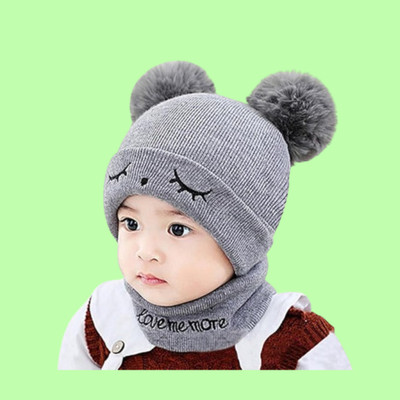 Nutan Kids Cap(Grey)
