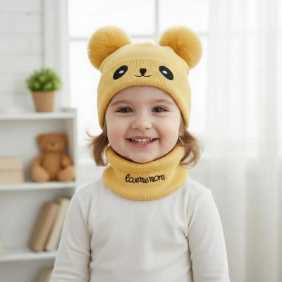 CAPSVILLA Kids Cap(Yellow)