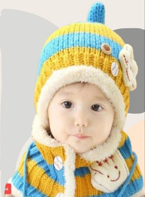 GORIYA Kids Cap(Yellow, Blue)