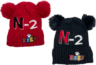 BYURA Kids Cap(Red, Black)