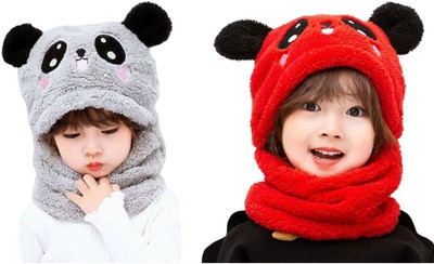 Kotsana Kids Cap(Grey, Red)