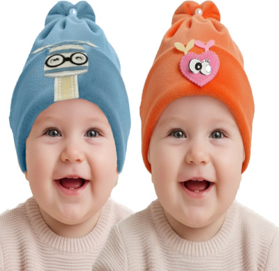 TRUE INDIAN Kids Cap(Blue, Orange)