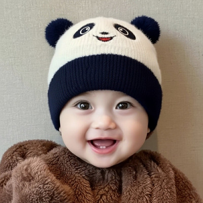 Wild Monkey Kids Cap(Black, White)