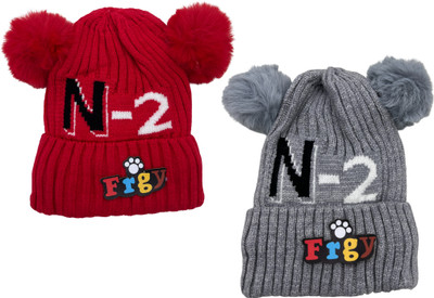 BYURA Kids Cap(Red, Grey)