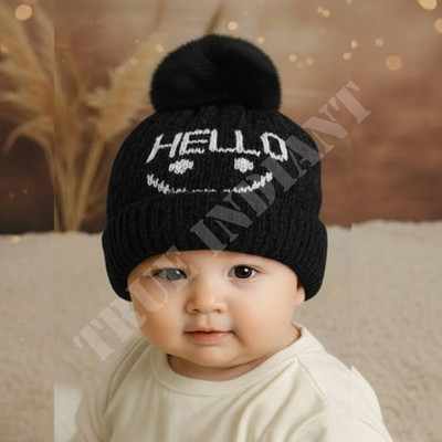 TRUE INDIAN Kids Cap(Black)