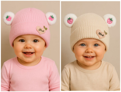 CROME JDH Kids Cap(Pink, Beige)