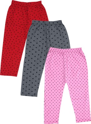 Fasla Capri For Girls Casual Printed Cotton Blend(Multicolor Pack of 3)