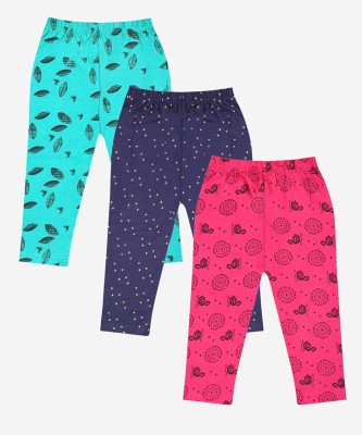 BMG TRENDZ Capri For Girls Casual Printed Cotton Blend(Multicolor Pack of 3)