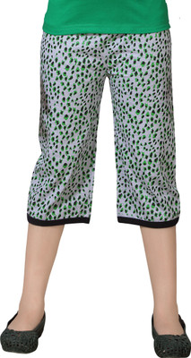 SINI MINI Capri For Girls Casual Printed Cotton Blend(Multicolor Pack of 1)