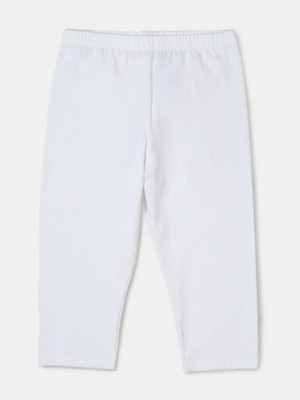 JOCKEY Capri For Girls Casual Printed Cotton Blend(White Pack of 1)
