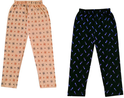 Indistar Capri For Girls Casual Printed Pure Cotton(Multicolor Pack of 2)