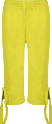 SINI MINI Track Pant For Girls(Yellow, Pack of 1)