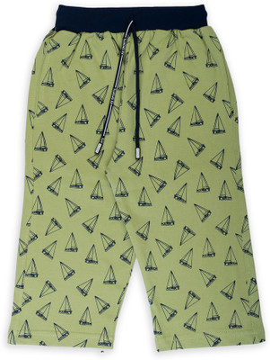 CUTOPIES Capri For Girls Casual Graphic Print Cotton Blend(Multicolor Pack of 1)