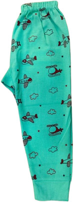 LAKU BOYS Capri For Girls Casual Floral Print Cotton Blend(Green Pack of 1)