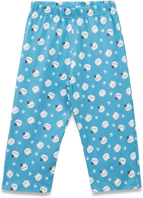 Zuniors-SSC Capri For Girls Casual Printed Pure Cotton(Blue Pack of 1)