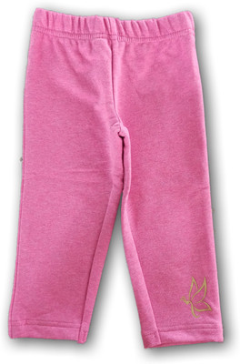 sidmo Capri For Girls Casual Solid Cotton Lycra Blend(Pink Pack of 1)