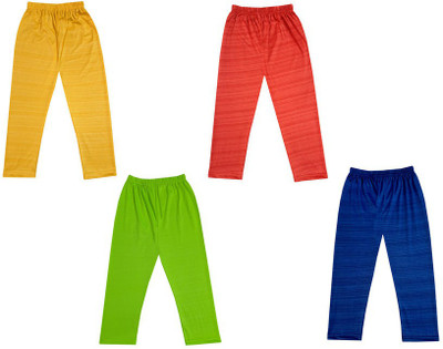 IndiWeaves Capri For Girls Casual Self Design Polyester(Multicolor Pack of 4)