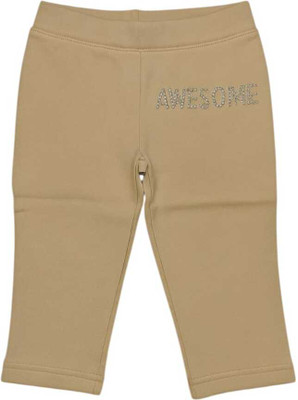 Pink Paradise Capri For Girls Casual Polka Print Cotton Blend(Beige Pack of 1)