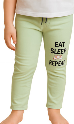 PRIDE SALES Capri For Baby Girls Casual Printed Denim(Light Green Pack of 1)