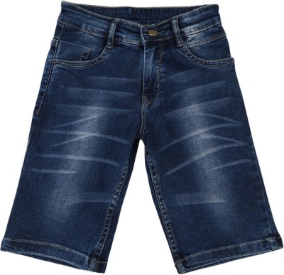 V-MART Capri For Girls Casual Solid Denim(Dark Blue Pack of 1)