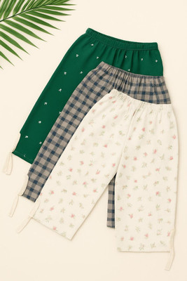 Sen Garments Capri For Girls Casual Printed Pure Cotton(Multicolor Pack of 3)