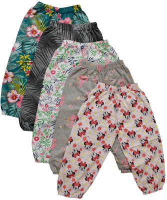 MACKEREL Capri For Girls Casual Printed Cotton Blend(Multicolor Pack of 5)