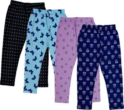Tik Tok WEARS Capri For Girls Casual Printed Cotton Lycra Blend(Multicolor Pack of 4)