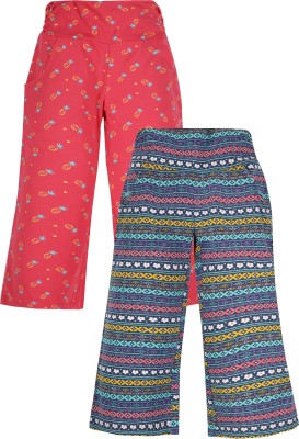Plum Tree Capri For Girls Casual Printed Pure Cotton(Light Blue Pack of 2)