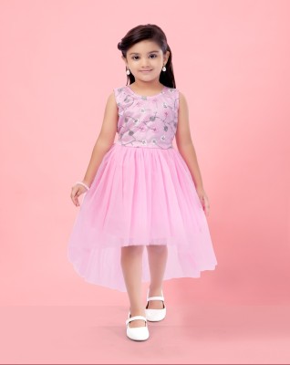 Billion Girls Maxi/Full Length Party Dress(Pink, Sleeveless)
