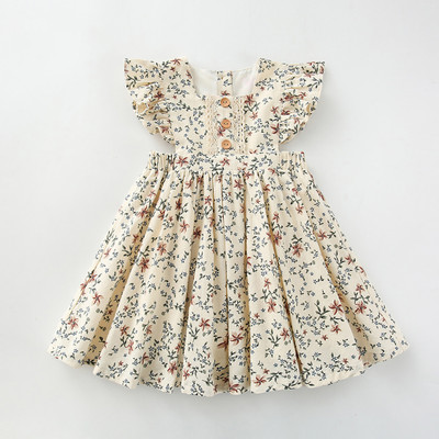 PATALAM Baby Girls Midi/Knee Length Party Dress(White, Short Sleeve)