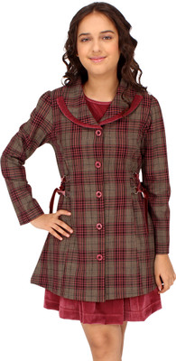 Cutecumber Girls Midi/Knee Length Casual Dress(Pink, Full Sleeve)