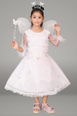 KIDZLIFE ANGEL PARI DRESS Kids Costume Wear