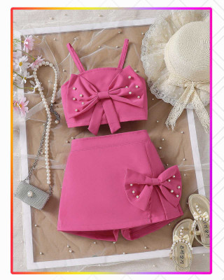 QUITIE Girls Party(Festive) Top Skirt(Pink)