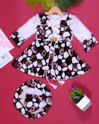 Funnyboo Baby Girls Midi/Knee Length Festive/Wedding Dress(Multicolor, Full Sleeve)